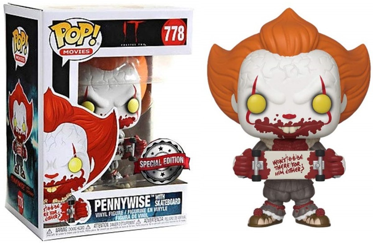   Pop Movies - IT Chapter Two - Pennywise With Skateboard 778