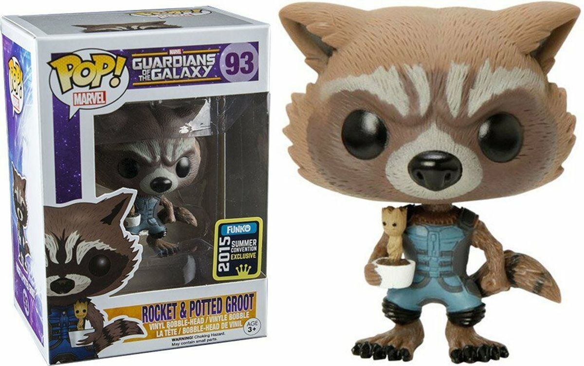  : Pop Rocket Raccoon with Baby Groot SDCC 2015