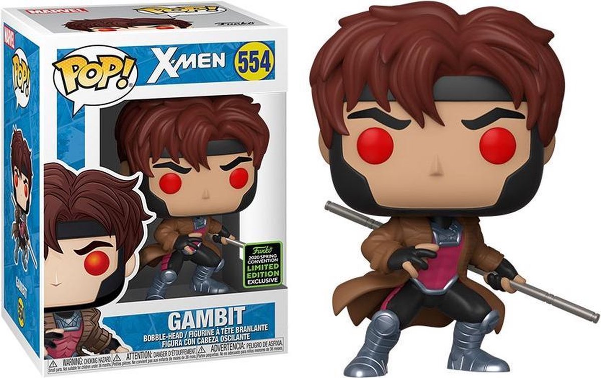   Pop: X-Men - Gambit 554 Bobble-Head *2020 Spring Exclusive Limited Edition*