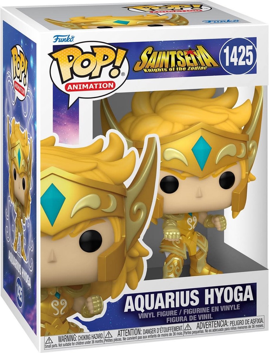   Saint Seiya - POP! Animation Figure Gold Aquarius Hyoga 9 cm Verzamelfiguur - Multicolours