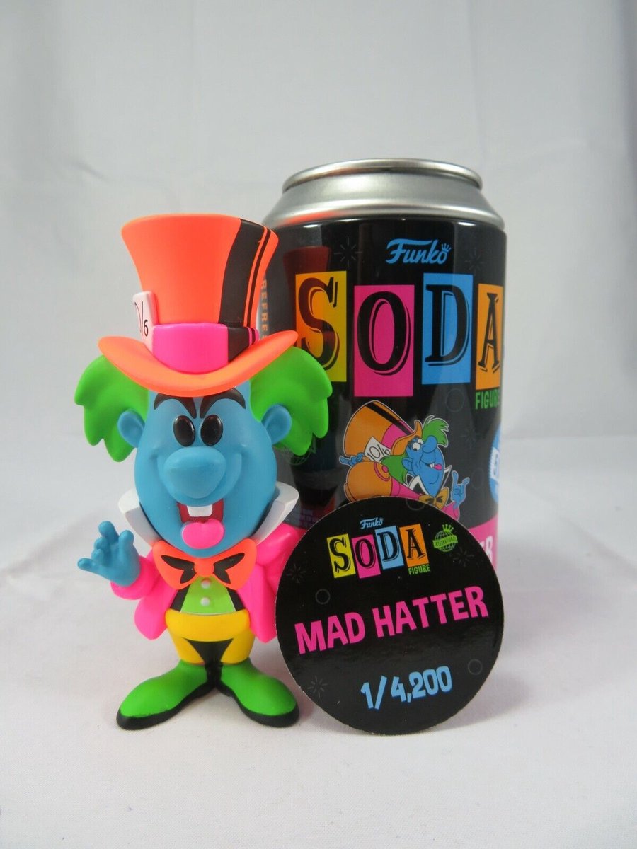   Soda Mad Hatter (Black Lite) Alice IN Wonderland Vinyl Disney 1/4200 EXCLUSIVE!