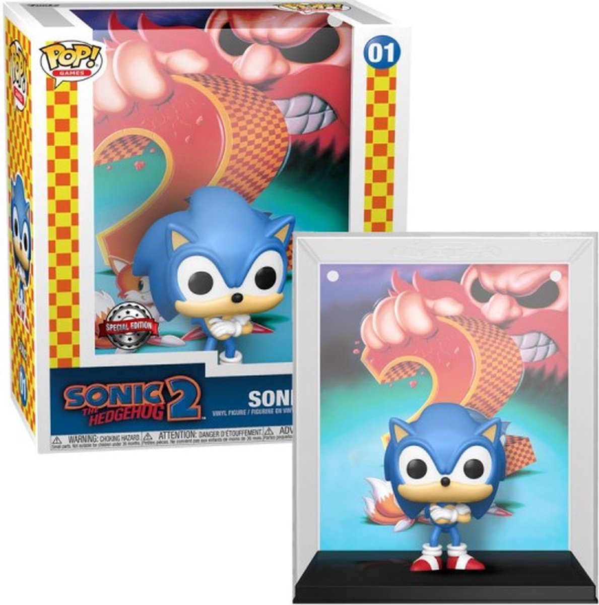   Sonic -   Pop! Game Cover - Sonic the Hedgehog Figuur