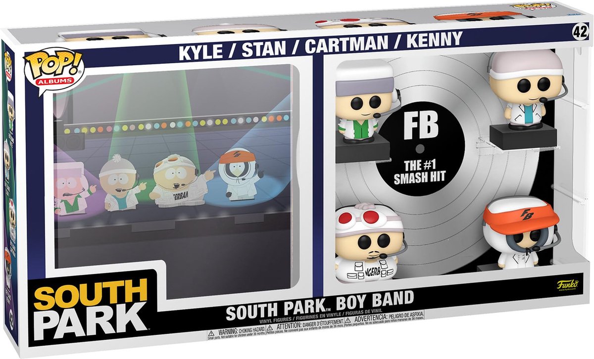   South Park Verzamelfiguur POP! Albums DLX 4-Pack Boyband 9 cm Multicolours