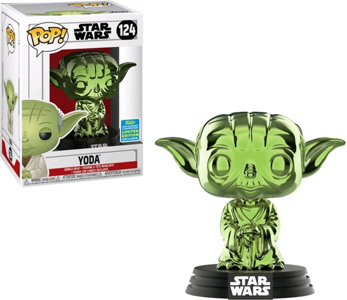   Star Wars Green Chrome Yoda SDCC 2019 Exclusief