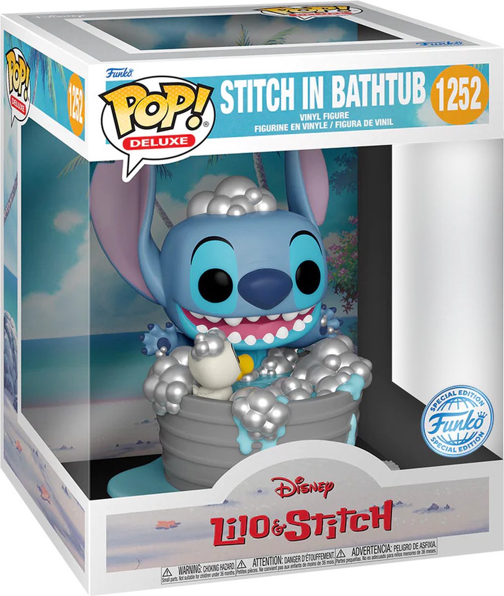 Funko Stitch in Bathtub - Funko Pop! Deluxe - Lilo and Stitch Figuur