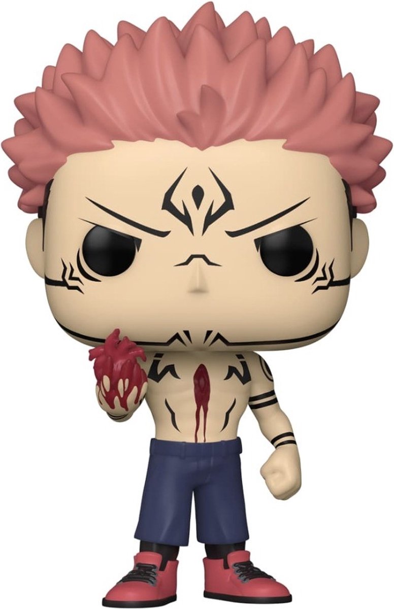   Sukuna met Heart -   Pop! - Jujutsu Kaisen Figuur - 9cm