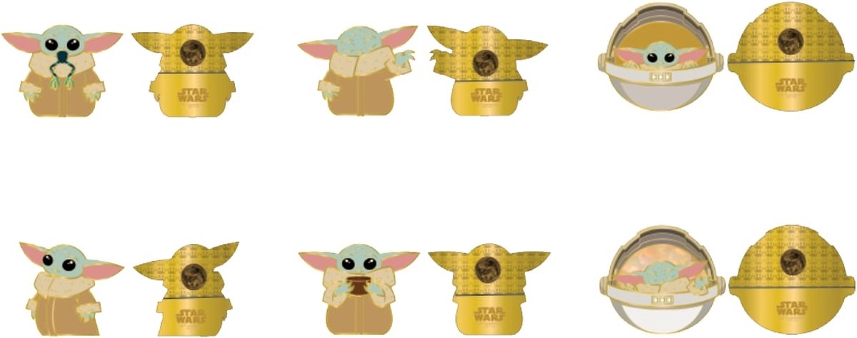 Funko The Child / Grogu (Mystery Box) - Loungefly / Funko Pop! Pin - The Mandalorian   - 1 Stuks