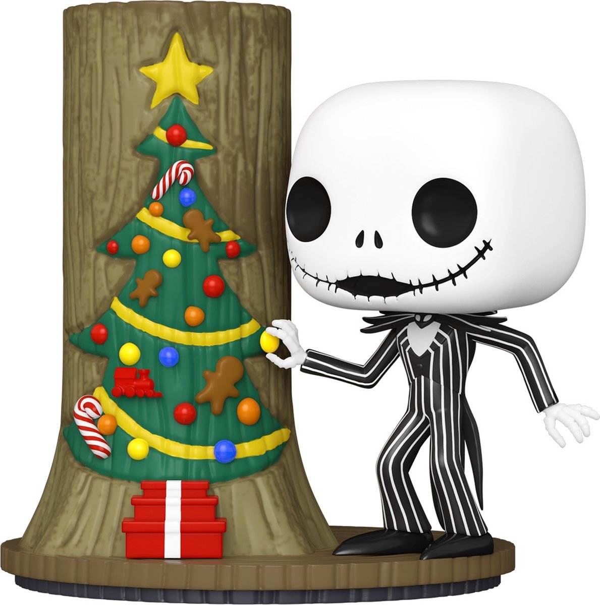   The Nightmare Before Christmas - 30th POP! Deluxe Jack With Christmas Town Door 9 cm Verzamelfiguur - Multicolours