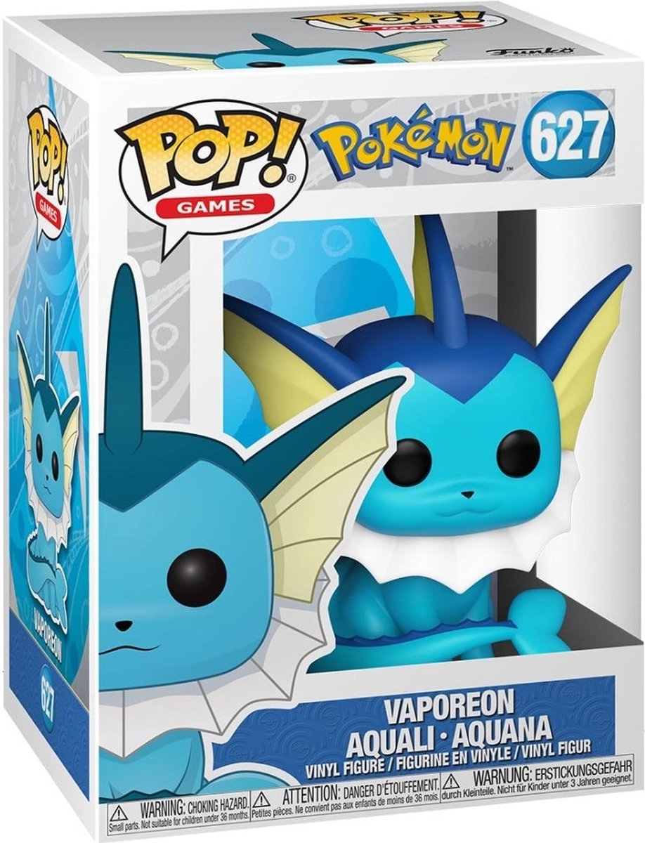   Vaporeon -   Pop! Games - Pokemon Figuur  - 9cm