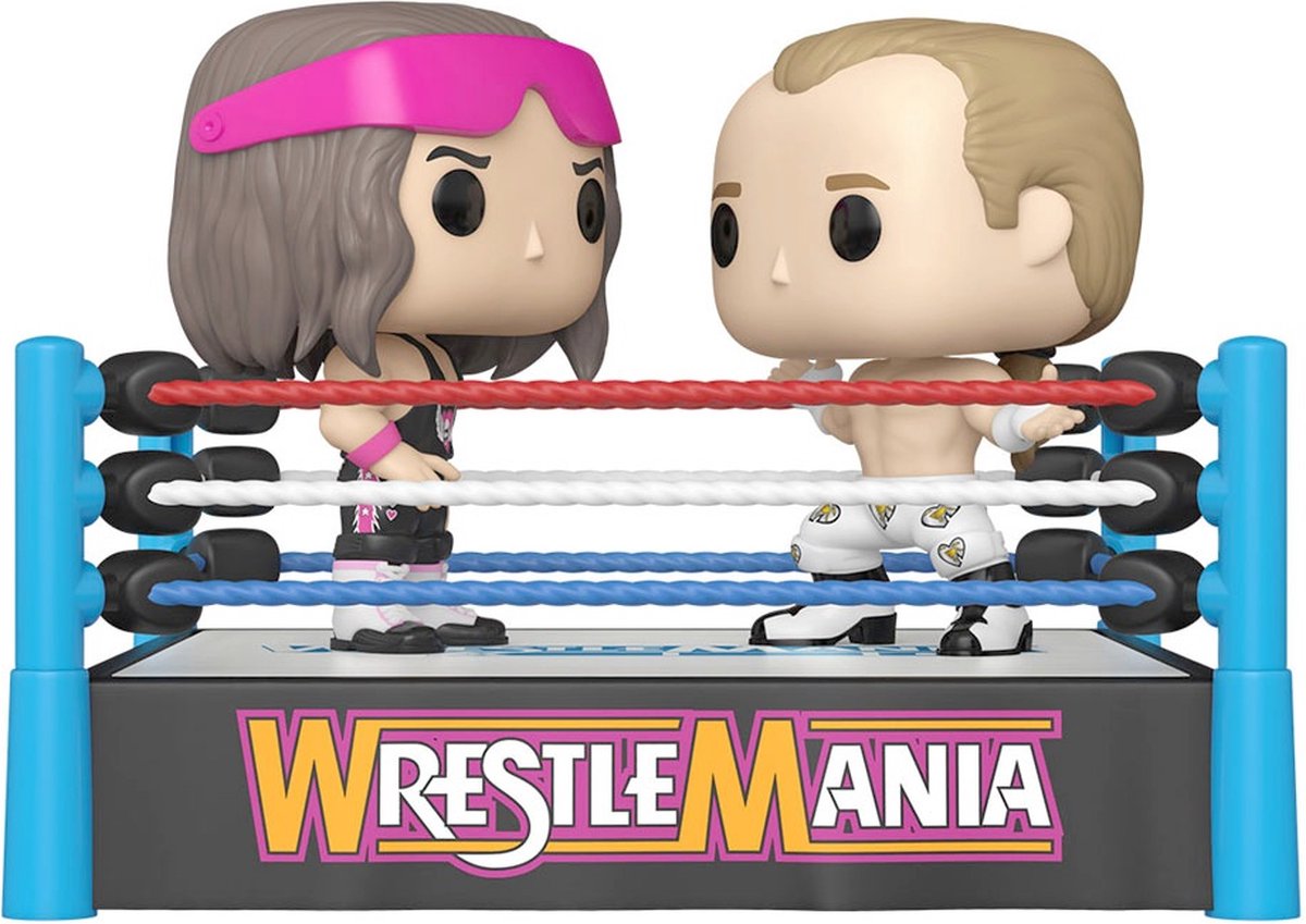   WWE Verzamelfiguur POP Moment! 2-Pack Bret Hart VS Shawn Michaels 9 cm Multicolours