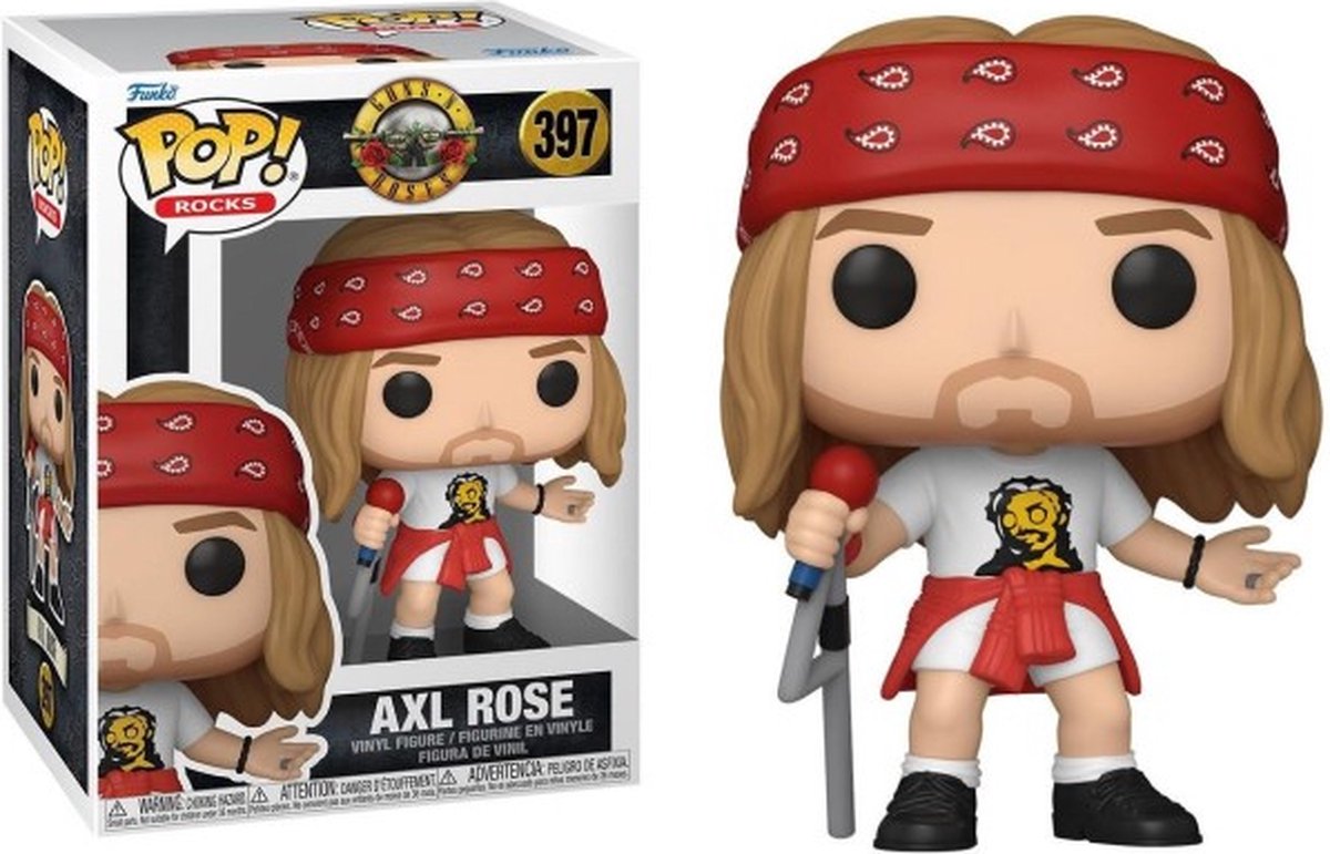 Guns N Roses Axl Rose Rocks! (Chase Edition möglich) Vinyl Figur 397 Unisex   Pop! - meerkleurig - Standard