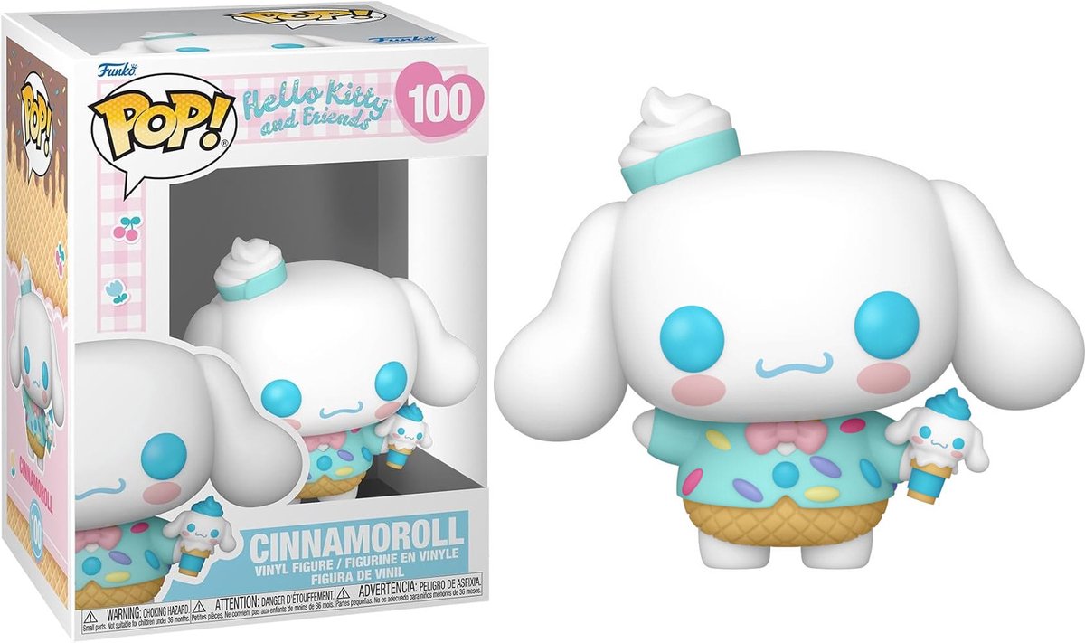 Hello Kitty Hello Kitty and Friends - Cinnamaroll (Ice Cream) vinylfiguur 100   Pop! meerkleurig Unisex