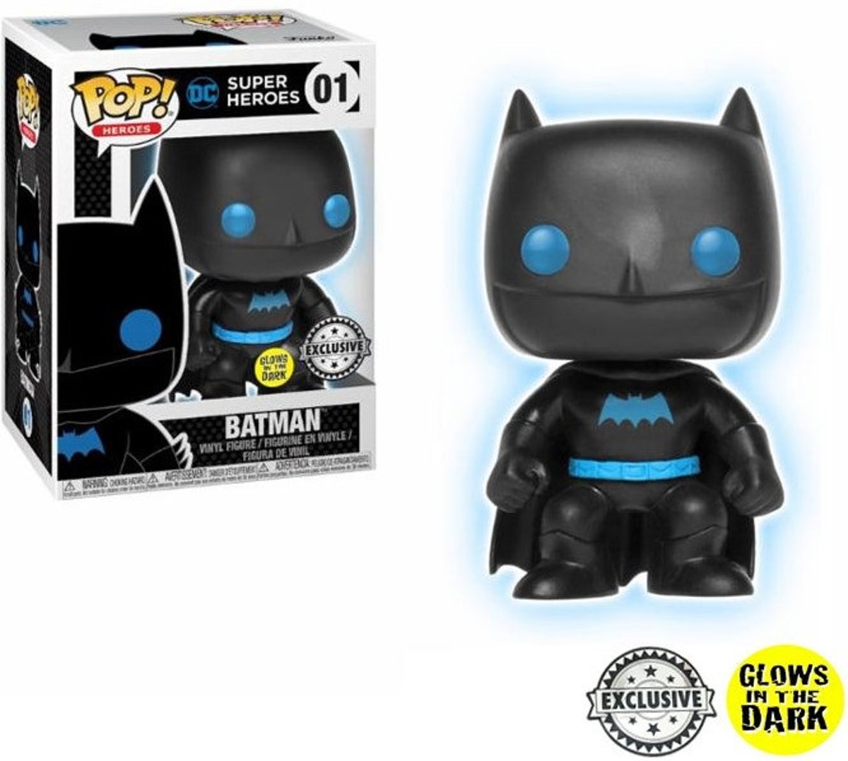 JUSTICE LEAGUE - Bobble Head POP N° 01 - Batman GITD LIMITED