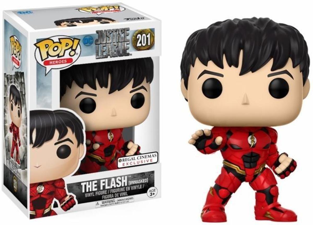 JUSTICE LEAGUE - Bobble Head POP  N° 201 - Unmasked Flash LIMITED