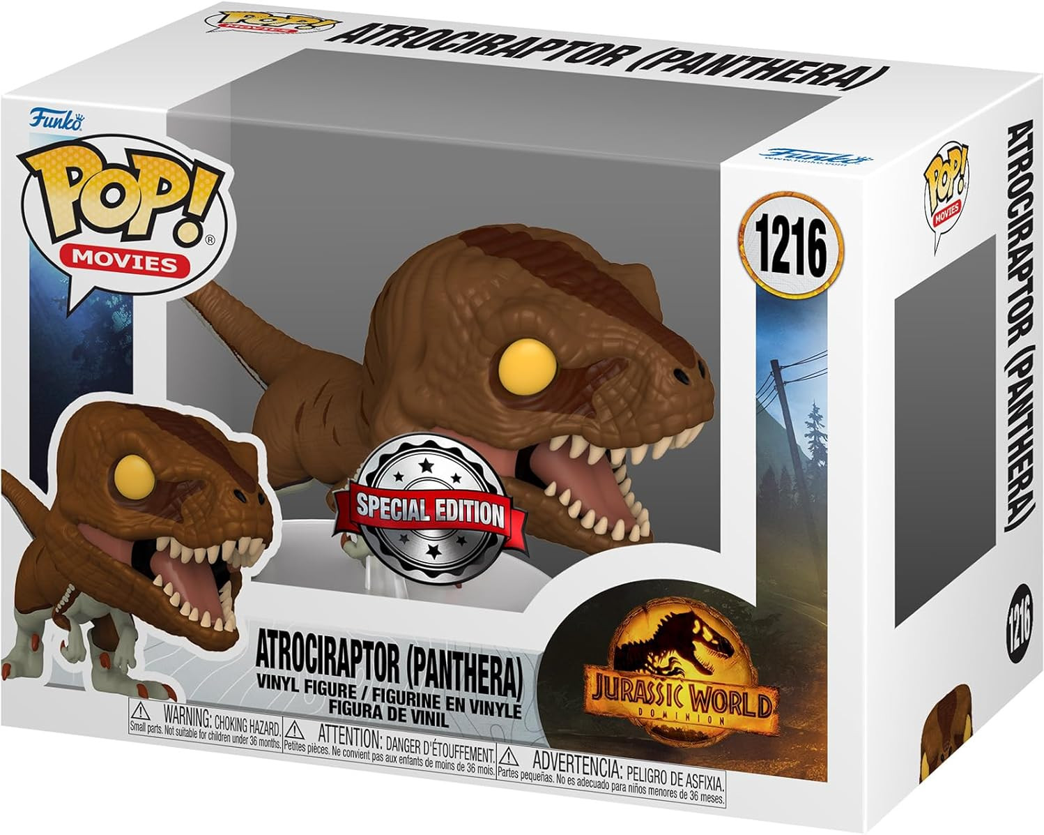 Jurassic World Dominion   Pop Vinyl: Atrociraptor (Panthera) (Special Edition)