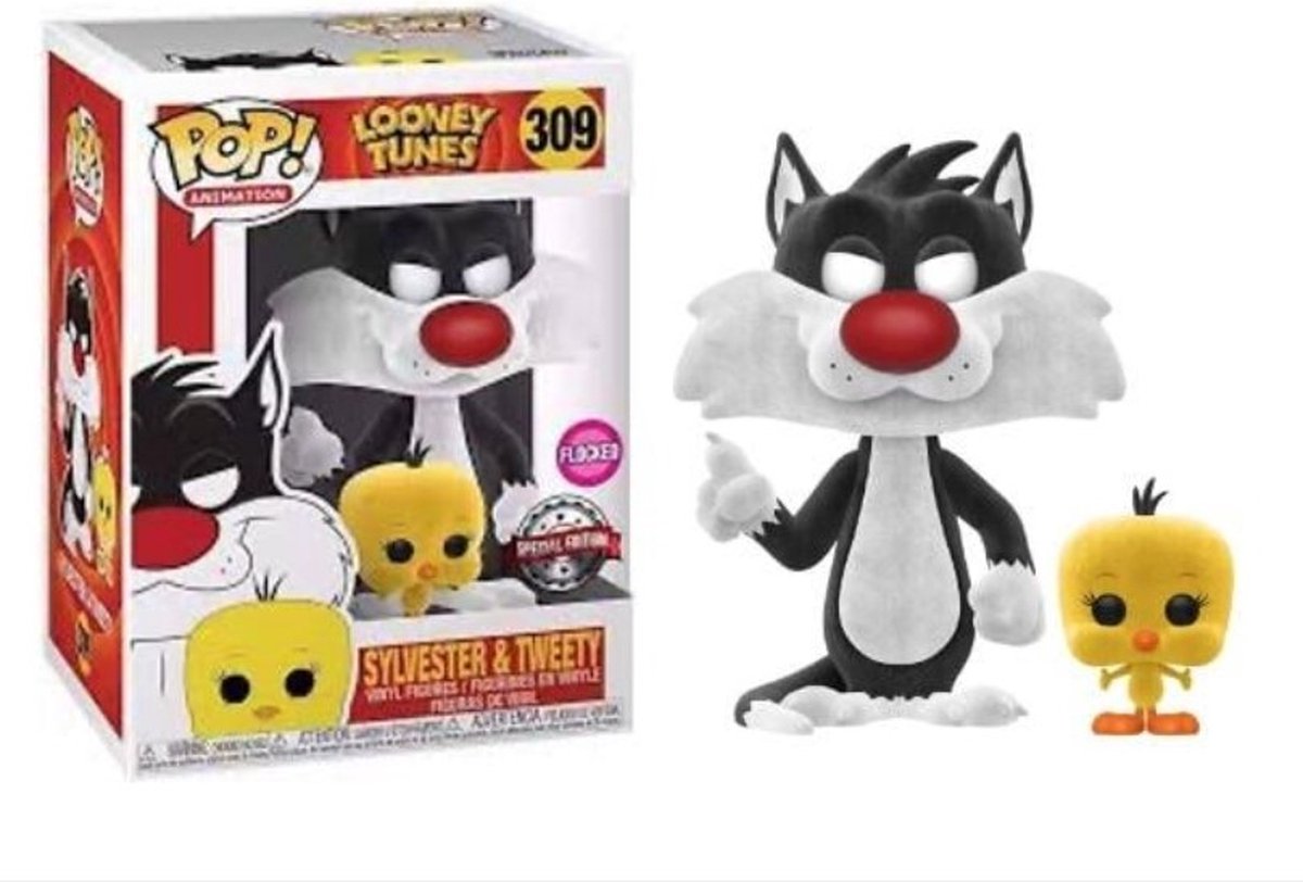 LOONEY TUNES - POP N° 309 - Sylverter & Tweety FLOCKED SPECIAL EDITION