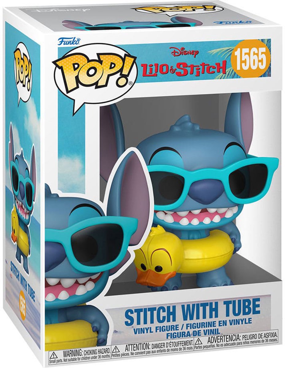 Lilo & Stitch Stitch with Tube vinylfiguur 1565 Unisex   Pop! - Neutraal - Standard