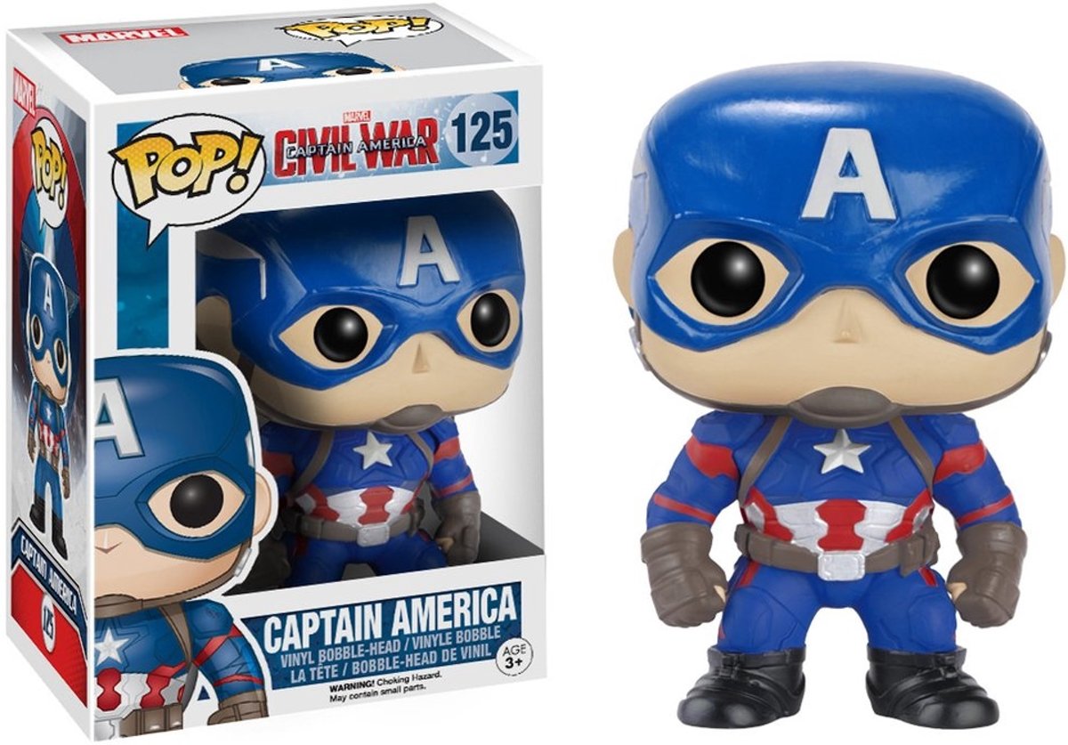 MARVEL - POP Vynil 125 Captain America Civil War !