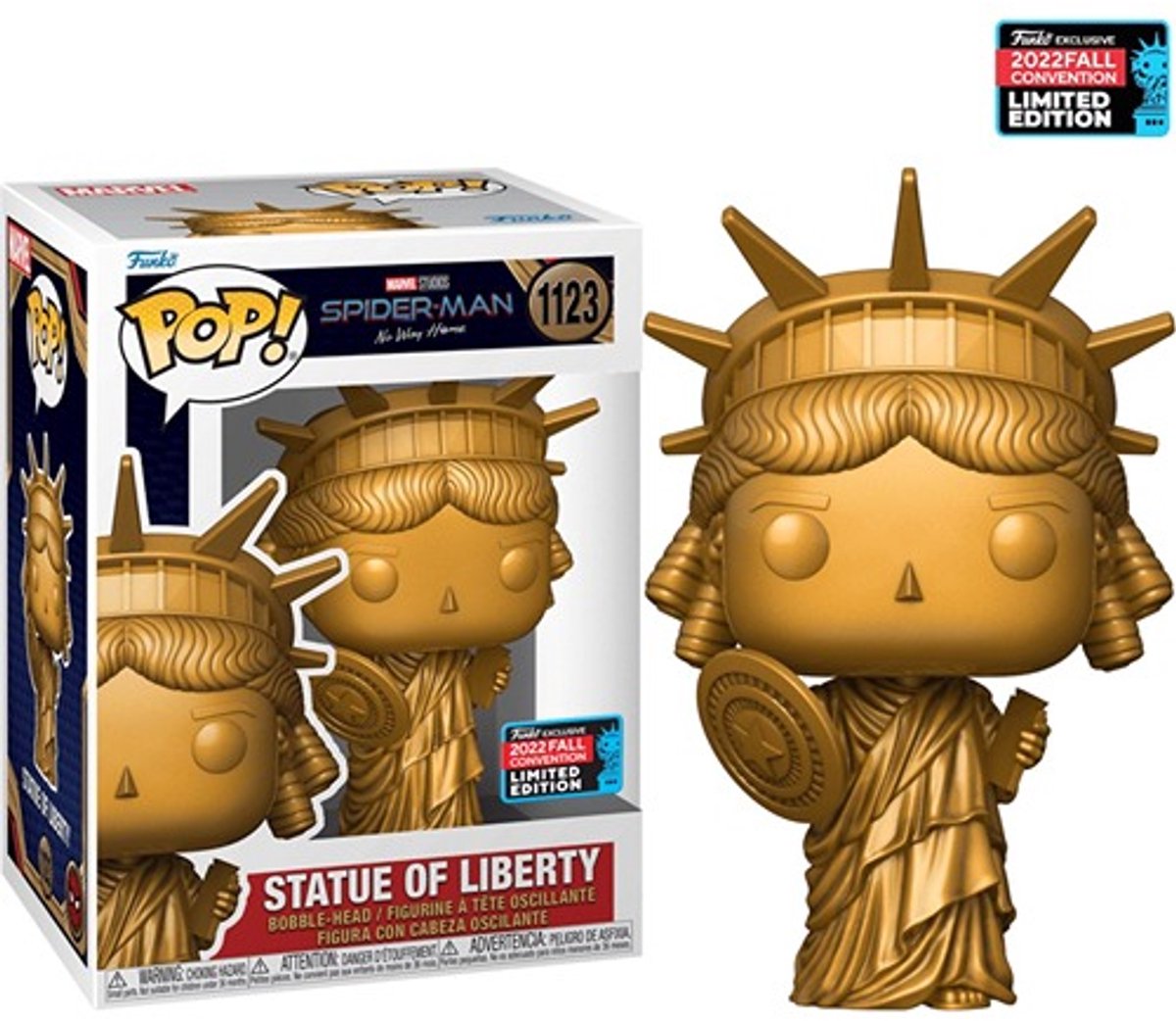 Marvel - Spiderman NWH - POP N° 1123 - Statue of Liberty - NYCC 2022 Exclusive