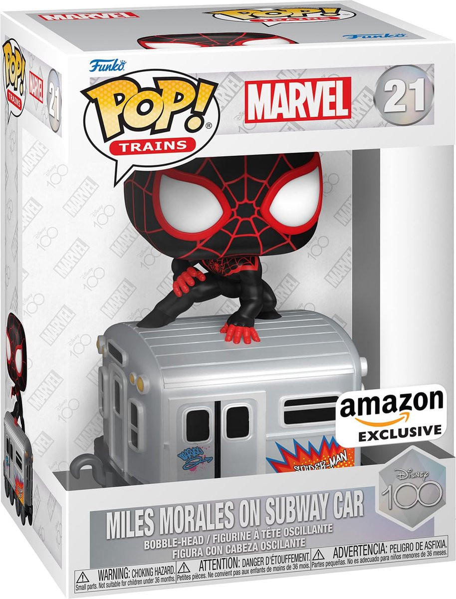 Marvel   Pop Vinyl: Miles Morales on Subway Car (Amazon Exclusive)