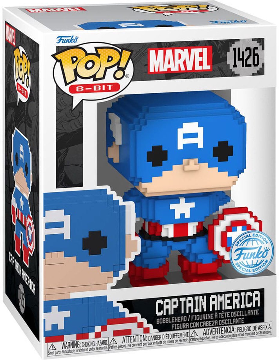 Marvel POP! 8-Bit Captain America – Retro Coolness in Vinylvorm!