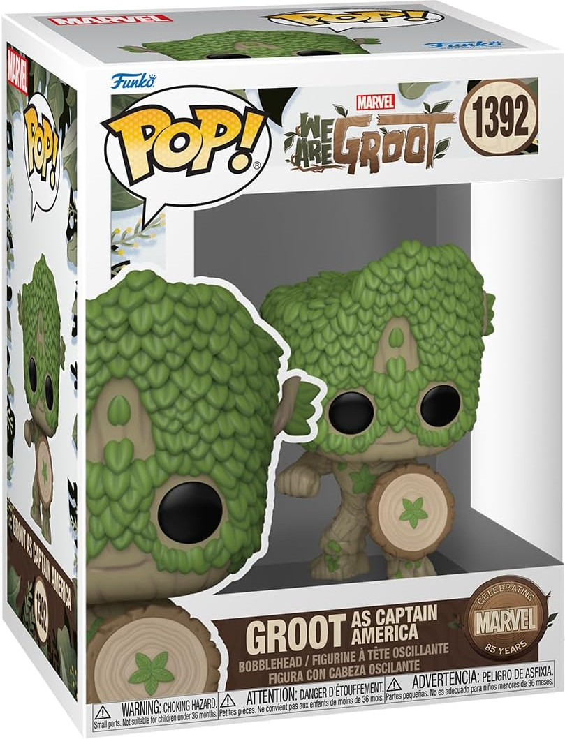 Marvel WAG   Pop Vinyl: Groot as Captain America