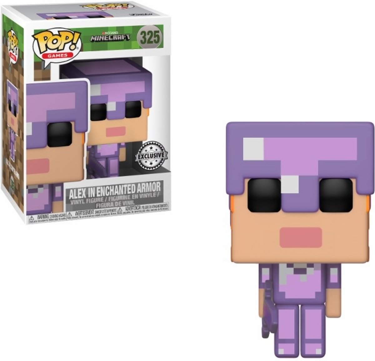 Minecraft POP! Vinyl Figure Alex with Enchanted Armour LE 9 cm