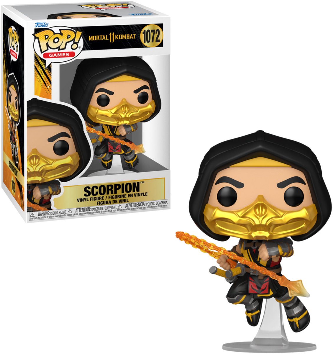 Mortal Kombat Scorpion Vinyl Figur 1072 Unisex   Pop! - Neutraal - Standard