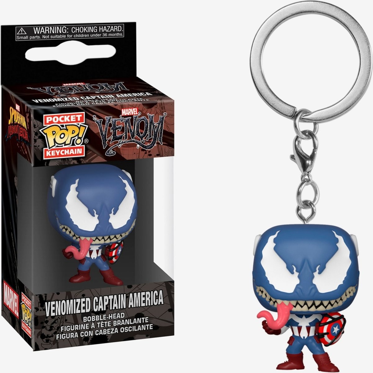 Pocket Pop! Keychain: Venomized Captain America