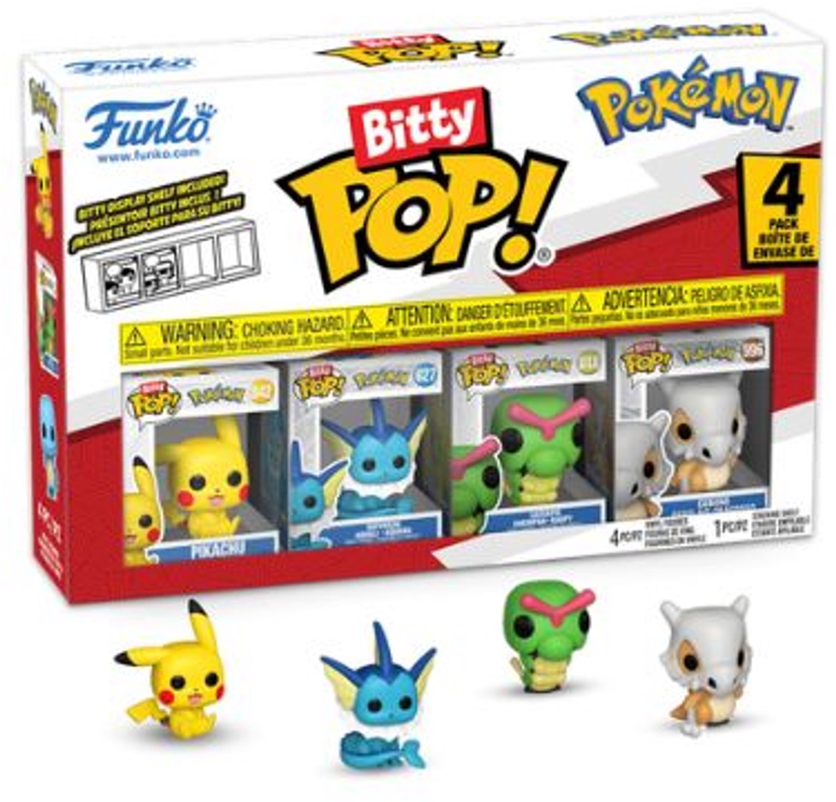 Pokémon Bitty POP! Vinyl Figure 4-Pack Series 1 - 2 cm