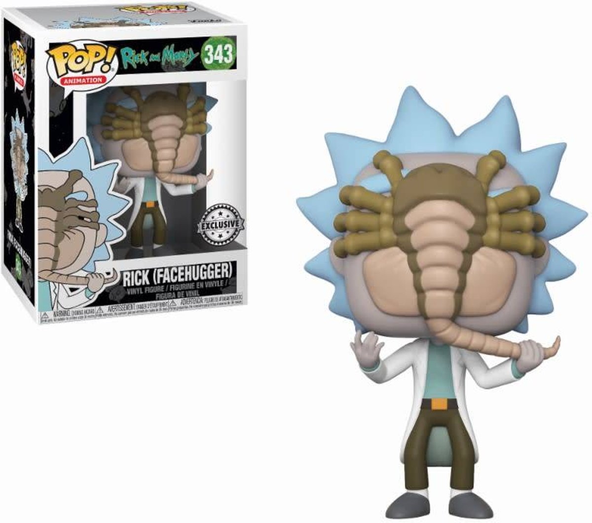 Pop! Cartoons: Rick and Morty - Rick with Facehugger LE