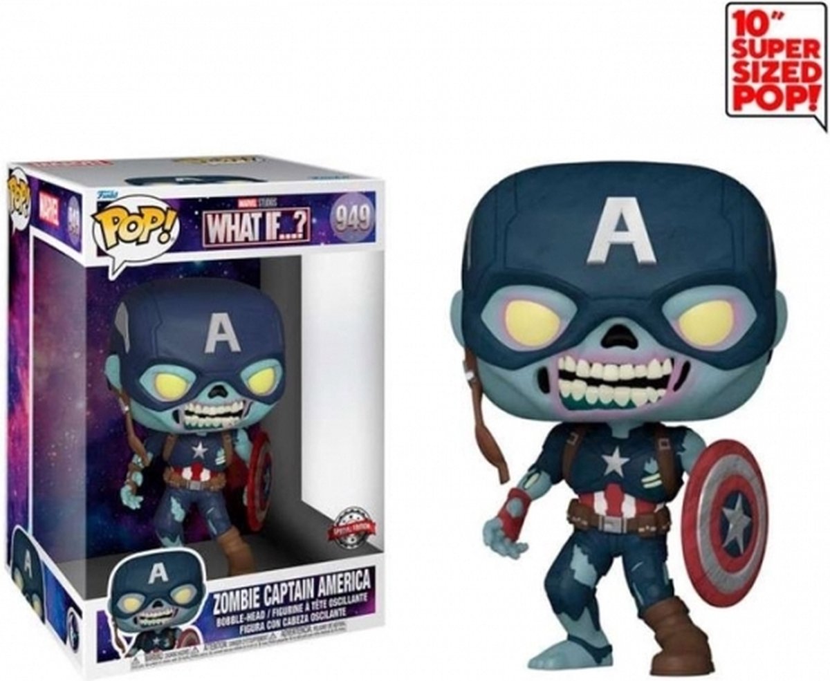 Pop! Marvel: What if...? - Zombie Captain America Exclusive 25cm FUNKO