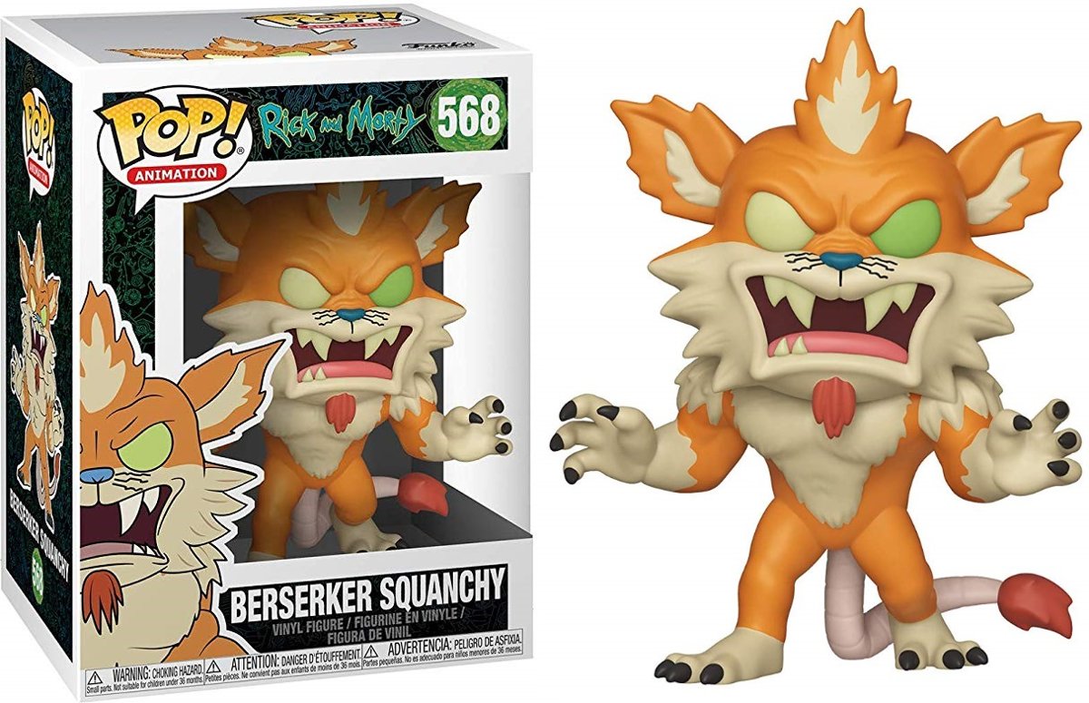 Pop Animation: R&M S6- Berserker Squanchy - Actionfigur