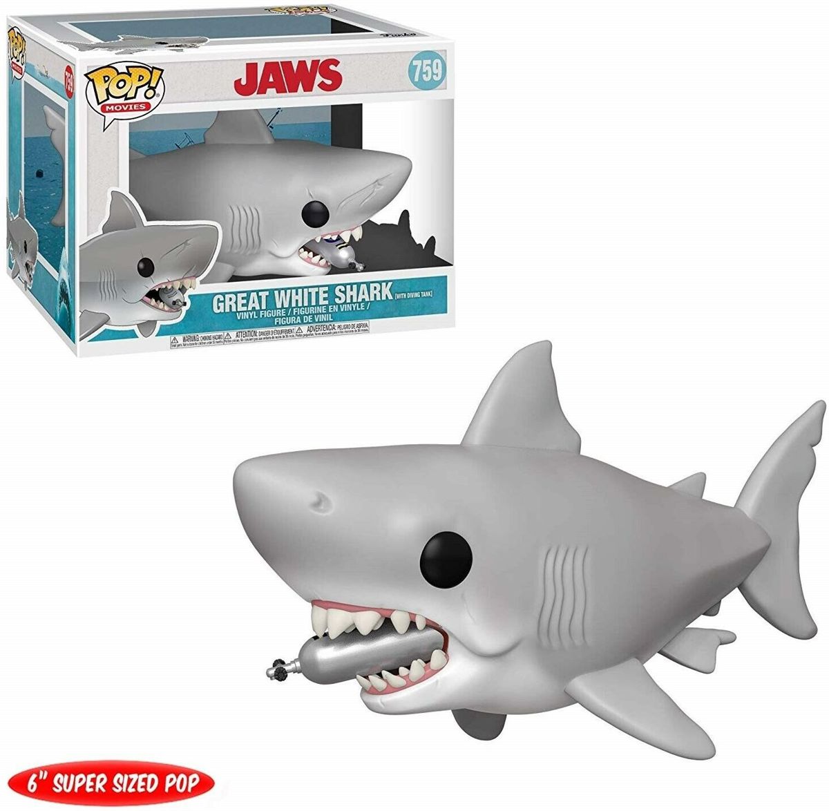 Pop Jaws with Diving Tank Vinyl Figure