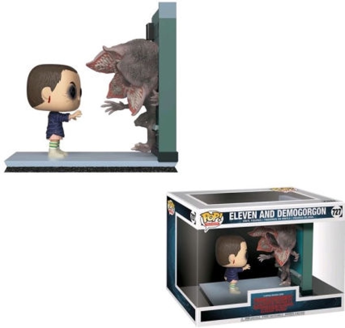 Pop Movie Moment Stranger Things Eleven and Demogorgon Vinyl Figure