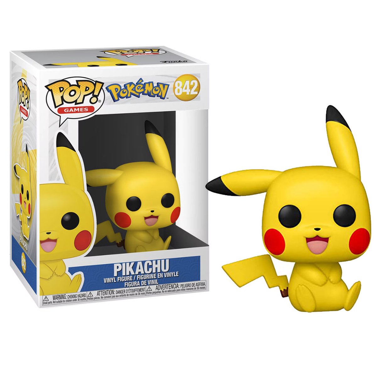 Pop Pokemon Pikachu Sitting Vinyl Figure