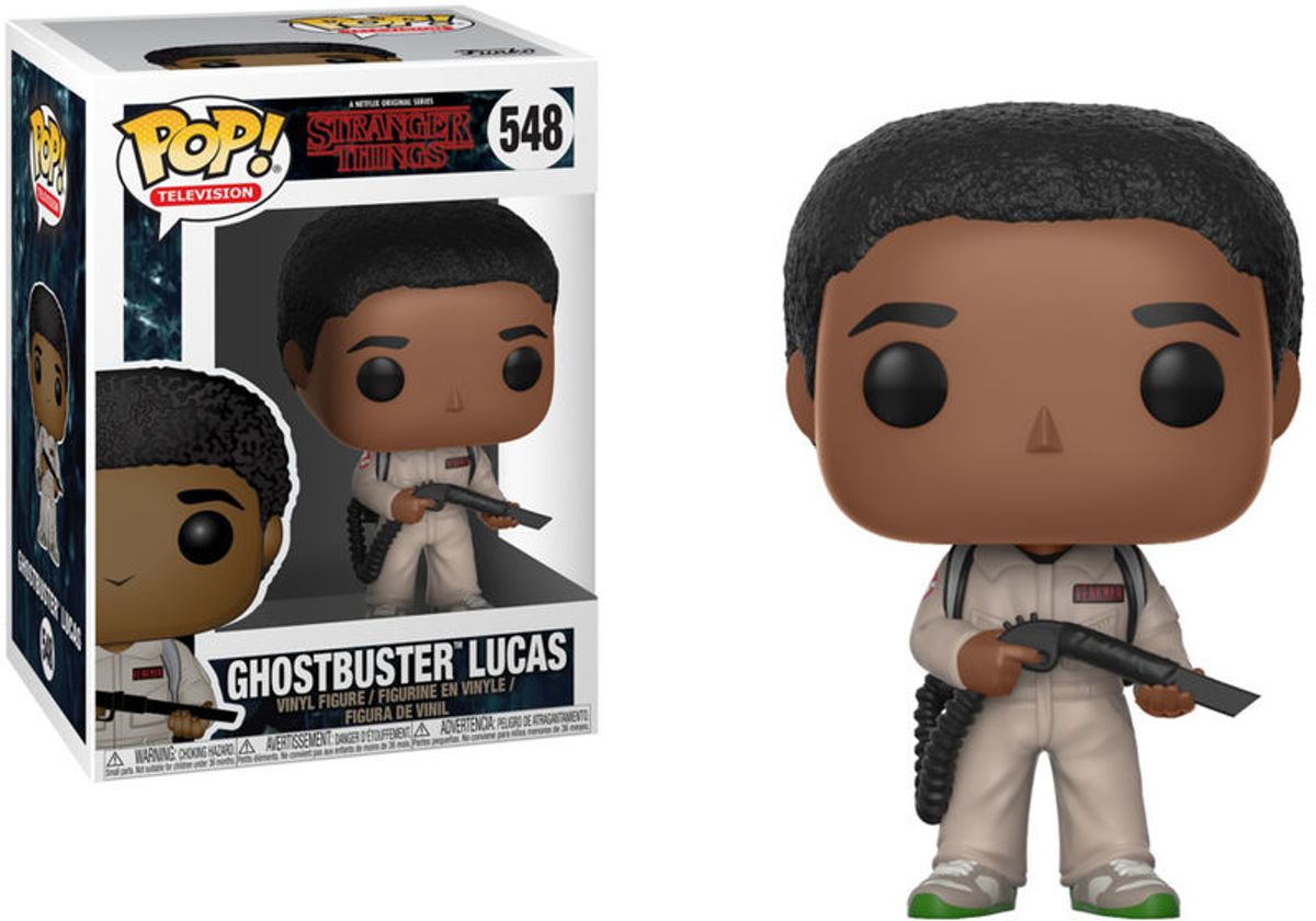 Pop Stranger Things Lucas Ghostbusters Vinyl Figure