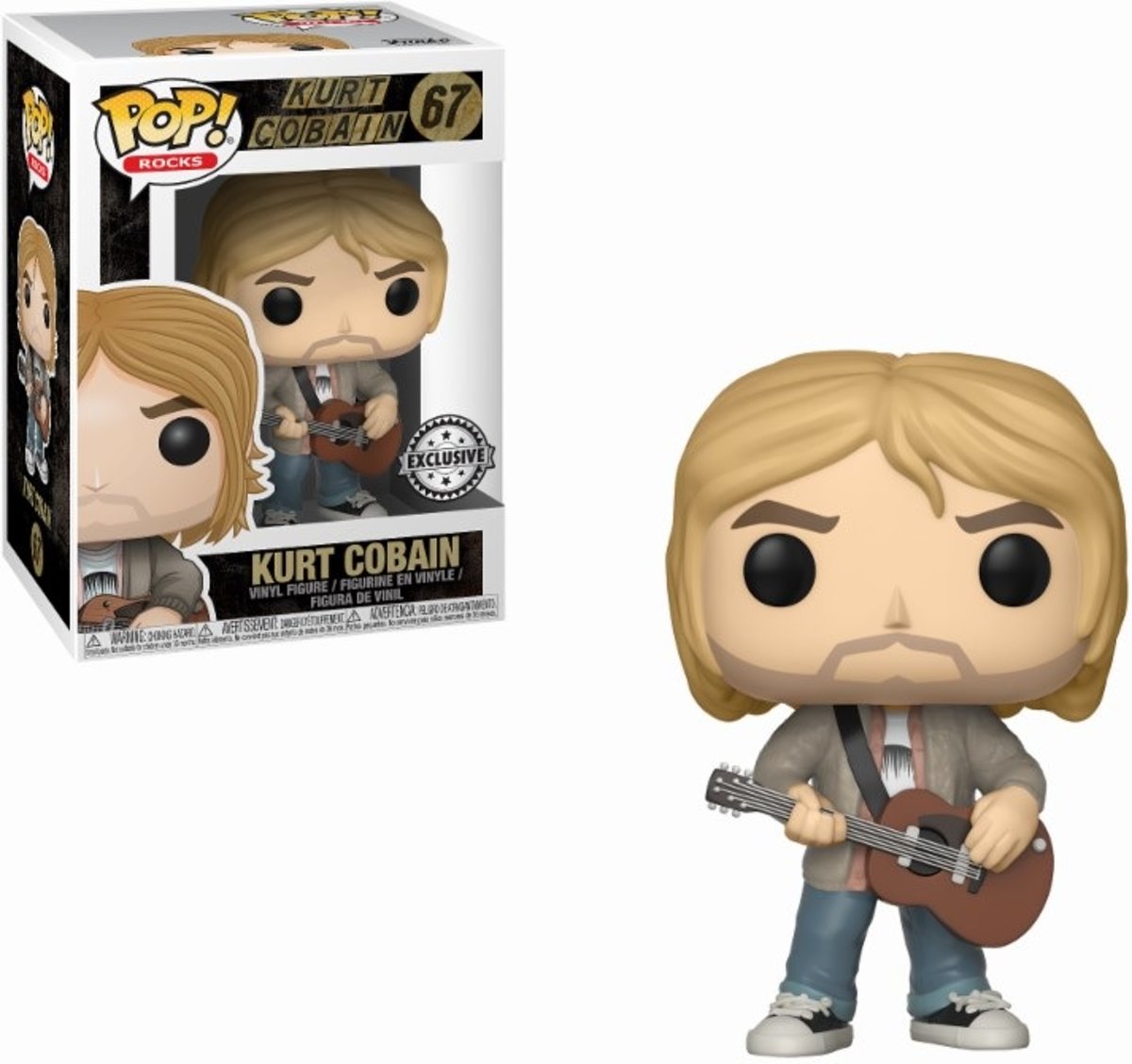 Rocks POP! Vinyl Figure Kurt Cobain with Sweater LE 9 cm