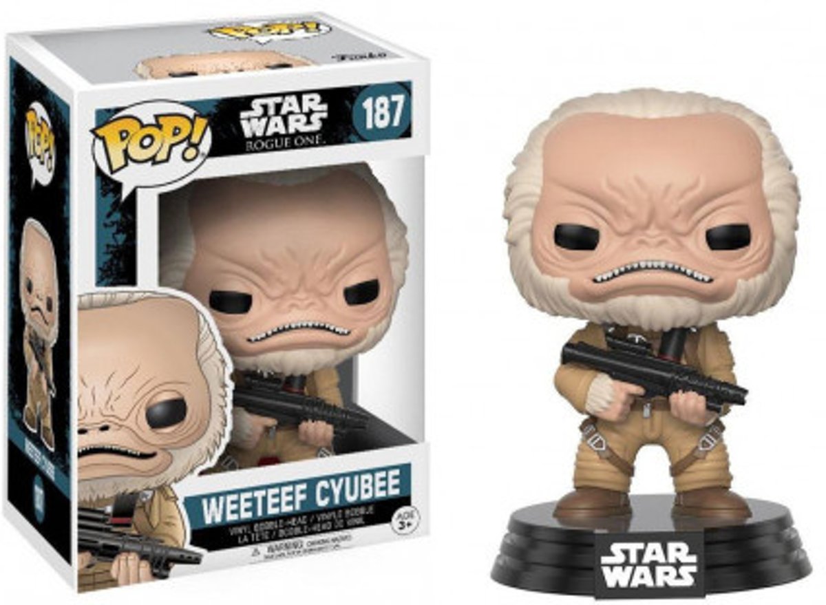 STAR WARS ROGUE ONE- Bobble Head POP N° 187 - Weeteef Cyubee