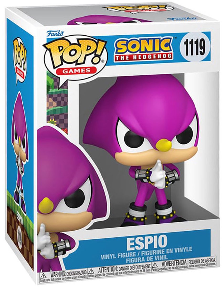 Sonic The Hedgehog Espio vinylfiguur 1119 Unisex   Pop! - Neutraal - Standard