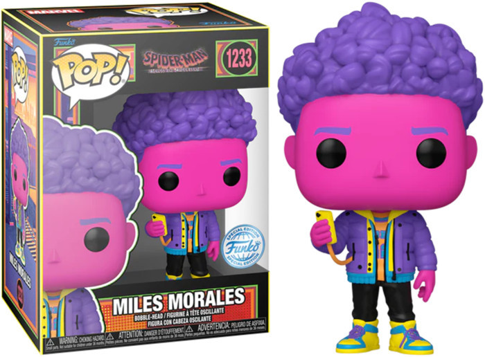 Spider-Man: Across the Spider-Verse   Pop Vinyl: Miles Morales (Blacklight)