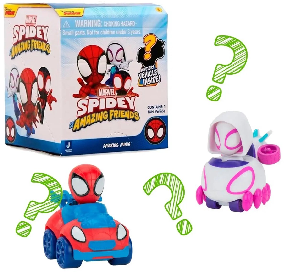 Spider-Man Spidey Amazing Friends Surprise actiefiguur - 6 cm groot