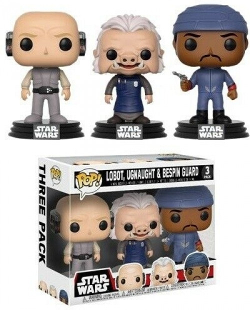 Star Wars   Pop Vinyl: Lobot / Ugnaught / Bespin Guard 3-Pack