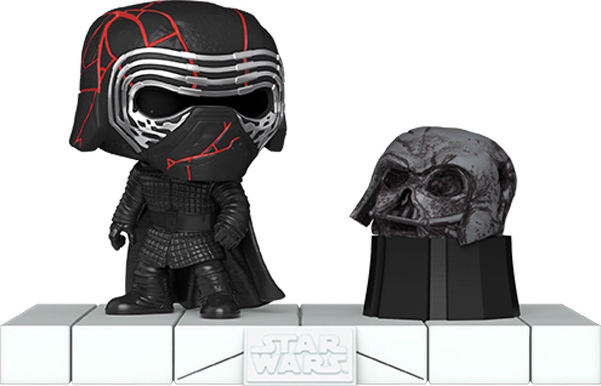 Star Wars Kylo Ren with Darth Vaders Helmet (Pop! Deluxe) vinylfiguur 739   Pop! meerkleurig