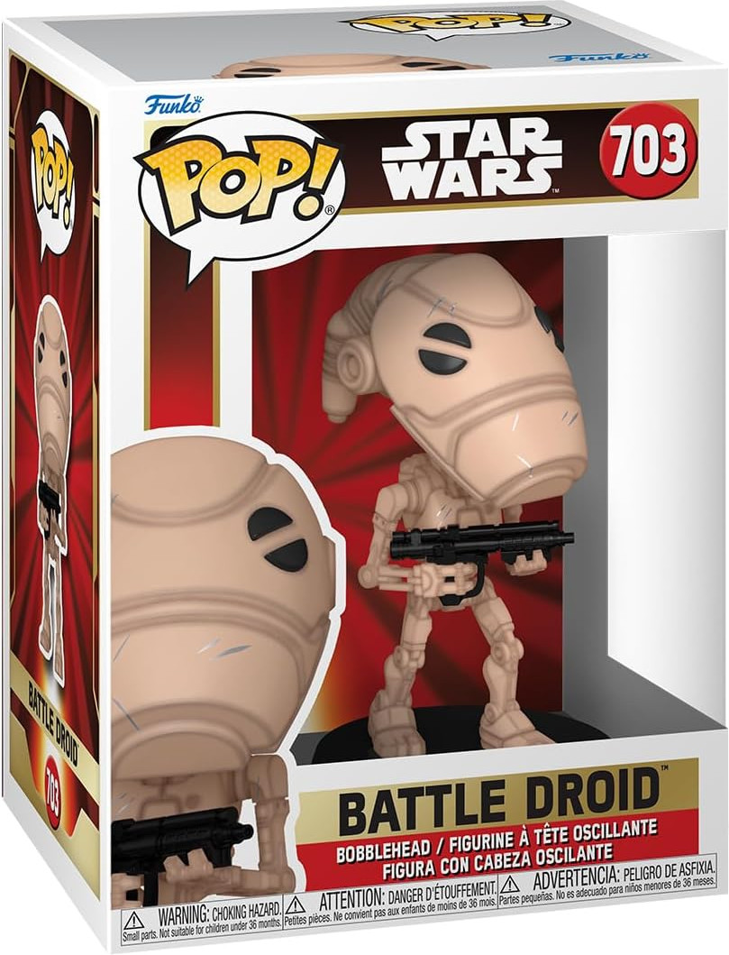 Star Wars The Phantom Menace 25th Anniversary   Pop Vinyl: Battle Droid