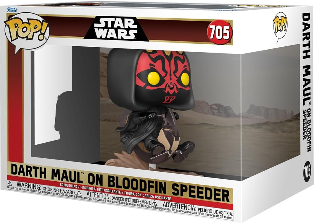 Star Wars The Phantom Menace 25th Anniversary   Pop Vinyl: Darth Maul on Bloodfin