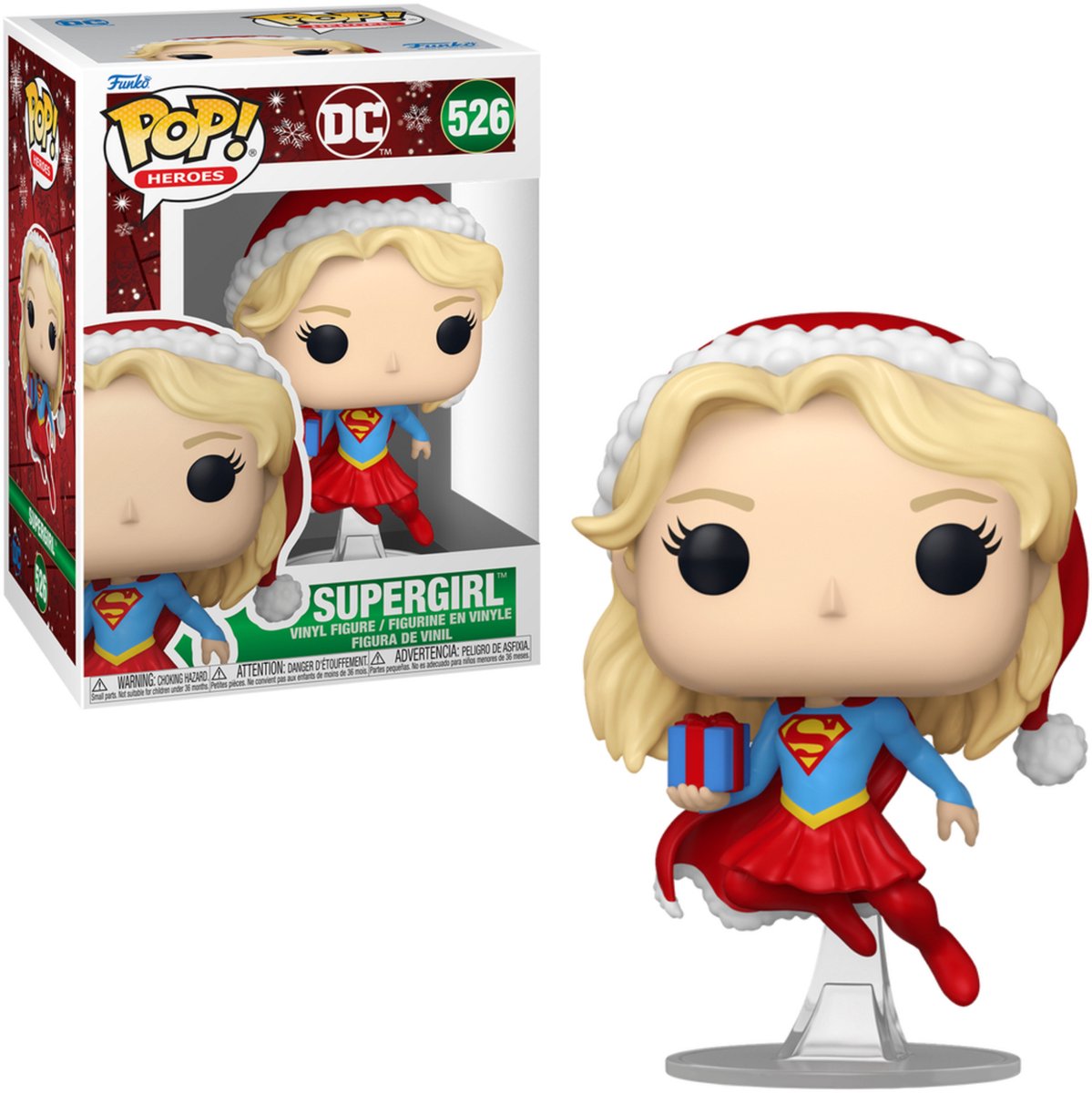 Superman Supergirl (Holiday 24) vinylfiguur 526 Funko Pop! meerkleurig
