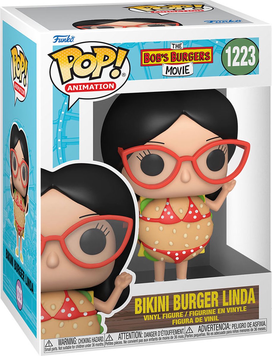 The Bobs Burgers Movie POP! Pride Vinyl Figure Bikini Burger Linda 9 cm