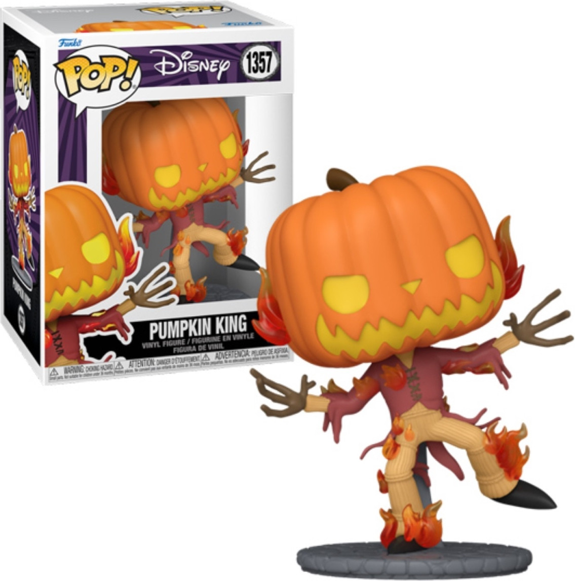 The Nightmare Before Christmas 30th Anniversary   Pop Vinyl: Pumpkin King