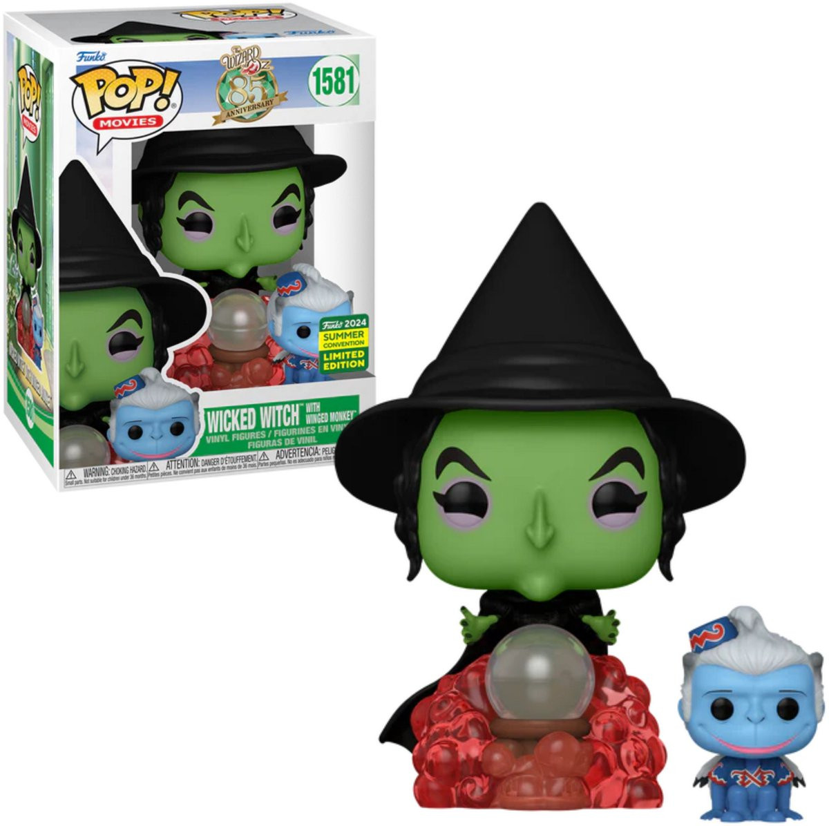 The Wizard of Oz   Pop Vinyl: Witch with Winged Monkey (Convention Special)